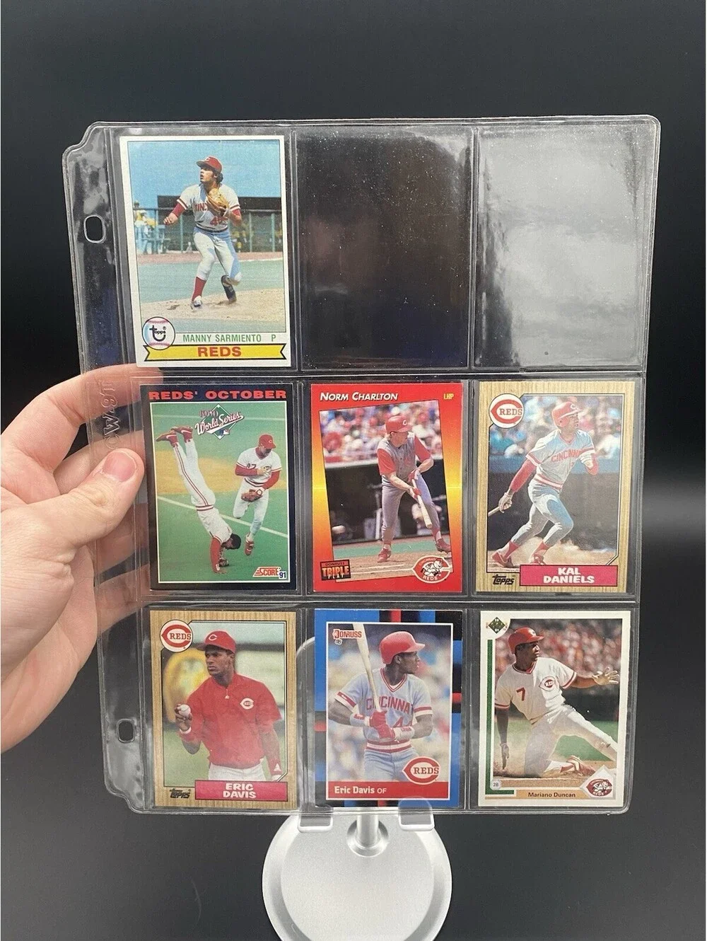 MLB Cincinnati Reds Mixed Lot of 60 Different Vintage Trading Cards - 1979-1992